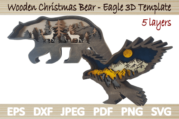 2 Bear Eagle 3D Laser Cutting Wall Decor Review