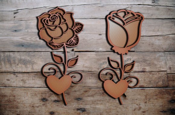 2 Layer Love Rose 3D SVG Cut Design: Laser Cutting and Freebies Review
