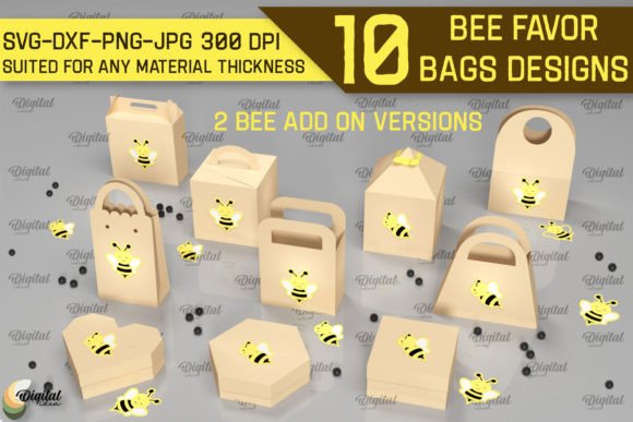 3D Bee Favor Bags Paper Cut Bundle: 3D SVG Shapes Review