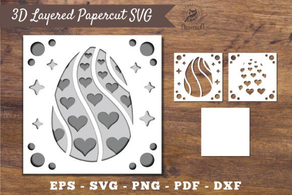 3D Easter Egg Layered Papercut SVG 4: Laser Cutting and Spring Amp Review