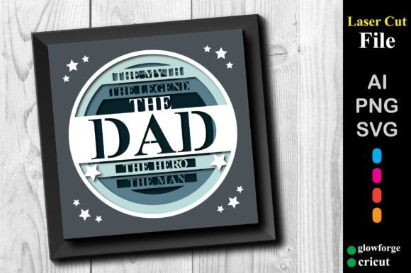 3D Fathers Day Best Dad Shadow Box: A 3D SVG Review for Shadow Boxes
