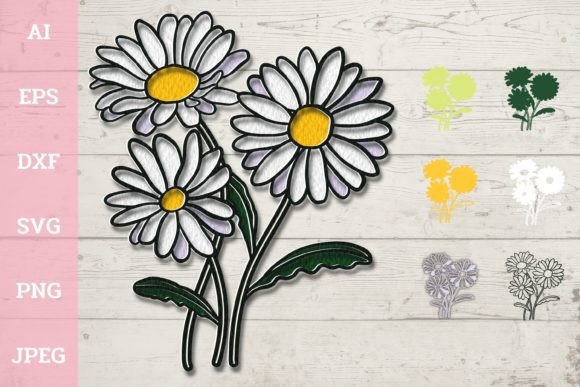 3D Layered Daisy Flowers: A 3D SVG Paper Flowers Review for Sellers