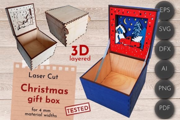 Christmas Gift Box, Laser Cut Svg, 3D: A Designer’s Review for Winter Amp Projects