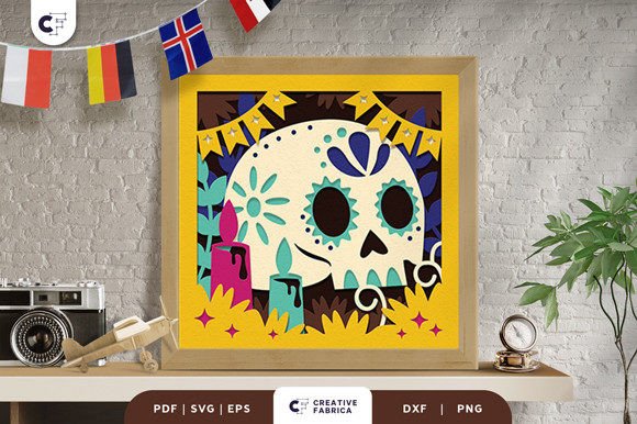 Dia De Los Muertos 3D Light Box Papercut: A 3D SVG Review for Countries Content