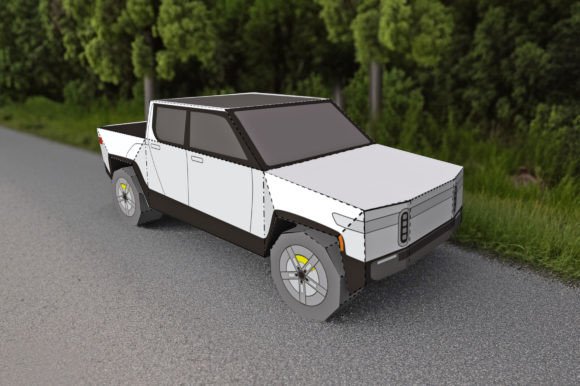 DIY Pickup Truck - 3d Papercraft: A Brand Designer’s Review of This 3D SVG Shapes Asset
