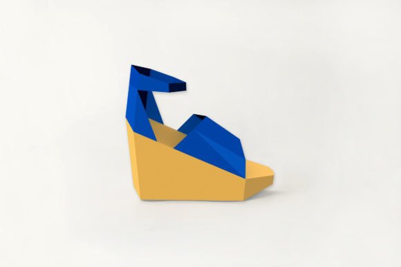 DIY Wedge Heels Shoe - 3d Papercraft: A 3D SVG Review for Shapes & Content