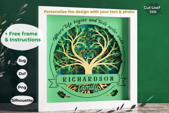 Family Tree Monogram 3d Shadow Box Review