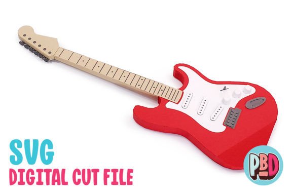 Fender Electric Guitar 3D Papercraft: 3D SVG and Shapes Review