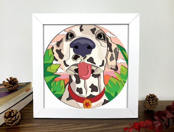 Great Dane Shadow Box 3D Svg, Great Dane