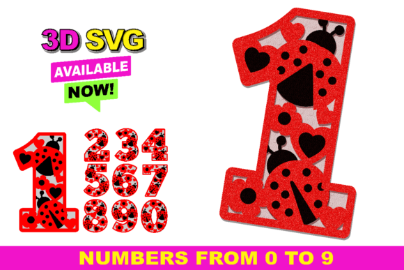 Ladybug Numbers 3D SVG: A Crafter’s Review of Playful Shapes