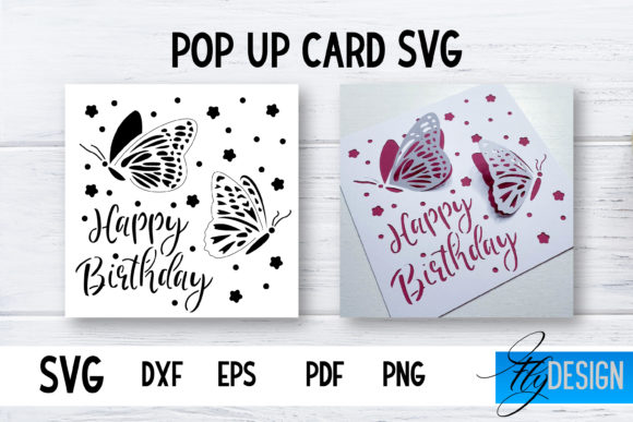 Pop Up Card SVG 3d Card SVG Birthday: Graphics and Crafts Review